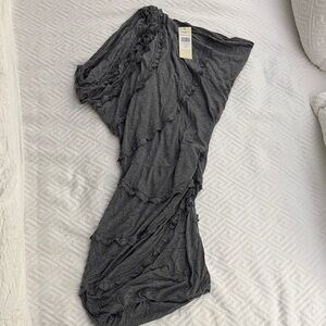 BCBGMaxAzria Charcoal Asymmetrical Dress